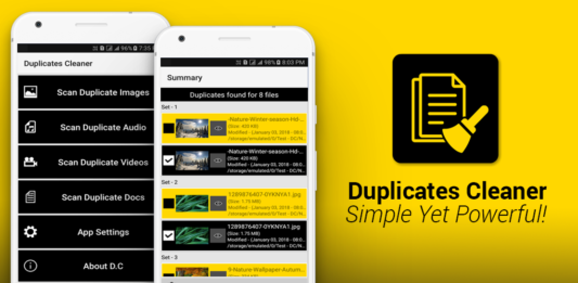Duplicates Cleaner Application