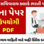 GSSSB Bin Sachivalay Clerk Old Question Paper with Answer Key